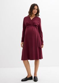 Flie&szlig;endes Umstandskleid aus Bio-Baumwolle f&uuml;r die Schwangerschaft und danach in rot, Gr&ouml;sse 32/34 (XS), 95% Baumwolle, bonprix