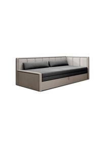 P & B R&eacute;camiere , Anthrazit, Hellgrau , Kunststoff , 214x77x82 cm , Wohnzimmer, Sessel, Relaxliegen