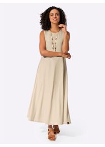 WITT Damen Sommerkleid in Bahnenform, sand, Gr&ouml;&szlig;e 46, 95% Polyester, 5% Elasthan
