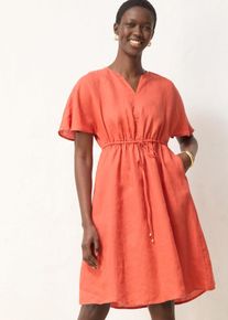 Kleid aus reinem Leinen in rot, Gr&ouml;sse 36, bonprix