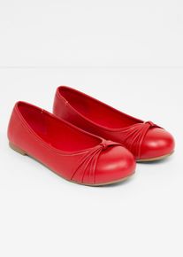 Komfort-Ballerinas in bequemer Weite in rot, Gr&ouml;sse 40, bonprix