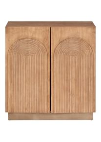 Mid.you Kommode , Naturfarben , Holz, Holzwerkstoff , Tanne , furniert , 2 F&auml;cher , 80x88x31 cm , Kleinm&ouml;bel, Kommoden, Kommoden