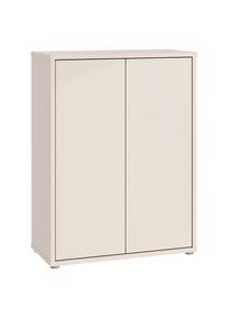 Xora Schuhschrank , Sandfarben , Kunststoff , 4 F&auml;cher , 74.5x99.1x34.9 cm , Typenauswahl, stehend , Garderobe, Schuhaufbewahrung, Schuhschr&auml;nke