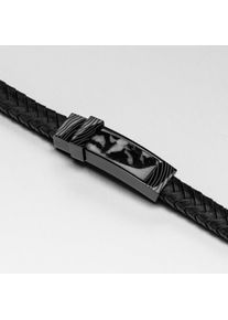 Holzkern Armb&auml;nder Herren Schwarz und Achat