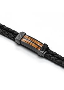 Holzkern Armb&auml;nder Herren Schwarz und Zebrano