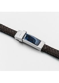 Holzkern Armb&auml;nder Herren Braun und Sodalith