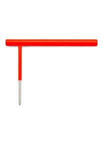 Toilettenpapierhalter Line Hook RAL 3024 Leuchtrot