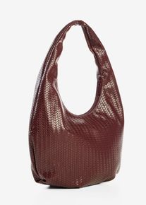 Handtasche in Weboptik in rot, Gr&ouml;sse 26x36 cm, bonprix