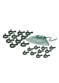 Tchibo - 20 Pflanzenclips - dunkelgr&uuml;n