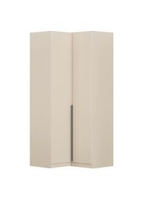 Rauch M&ouml;bel Eckkleiderschrank , Champagner , Holzwerkstoff , 7 F&auml;cher , 100x229x102 cm , Blauer Engel, Goldenes M, BQ - B&uuml;ndnis f&uuml;r Qualit&auml;t, Made in Germany, DIN EN ISO 50001 , Schlafzimmer, Kleiderschr&auml;nke, Eckschr&auml;nke