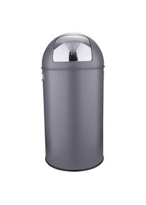 P & B Abfalleimer , Grau , Metall , 50 l , 74 cm , Haushalt & Reinigung, Reinigung, Eimer & Abfallsysteme