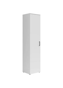 CARRYHOME Mehrzweckschrank , Weiss , Kunststoff , 5 F&auml;cher , 45x195x40 cm , FSC MIX , erweiterbar, stehend , Waschk&uuml;che, Mehrzweckschrank