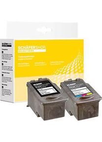 Sch&auml;fer Shop Sch&auml;fer Shop Select Tinten-Multipack ersetzt Canon PG-560XL/CLI-561XL, schwarz-pigmentiert + 3-Color