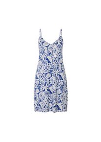 Tchibo - Chemise de nuit &agrave; bretelles fines - taille: S - blau/imprim&eacute;