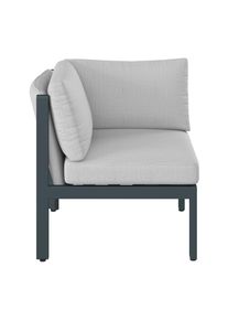 Dieter Knoll Collection Dieter Knoll Loungeeckteil , Anthrazit, Grau , Metall, Textil , F&uuml;llung: Schaumstoff , 76x73x76 cm , Gartenm&ouml;bel, Loungem&ouml;bel, Lounge-Serien
