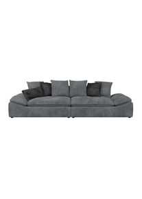 Mid.you Bigsofa , Anthrazit , Textil , F&uuml;llung: Schaumstoffflocken,Schaumstoffflocken,Schaumstoffflocken,Silikon , 310x76-90x124 cm , Typenauswahl, Stoffauswahl, Liegefunktion, R&uuml;cken echt, Armteil links, Armteil rechts , Wohnzimmer, Sofas & Couches, Bigsofas