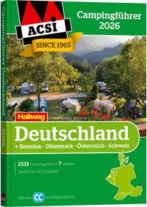 ACSI Campingf&uuml;hrer Deutschland / Benelux / D&auml;nemark / &Ouml;sterreich / Schweiz 2026 mit CampingCard Erm&auml;&szlig;igungskarte - Campingf&uuml;hrer