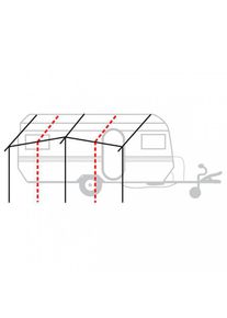Berger ProFrame Basisger&uuml;st aus Stahl f&uuml;r Vorzelte, Durchmesser 25 mm - Zelt-Gest&auml;nge & Zubeh&ouml;r