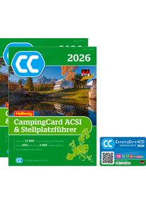 ACSI Stellplatzf&uuml;hrer 2026 mit CampingCard Erm&auml;&szlig;igungskarte (Deutsch) - Campingf&uuml;hrer