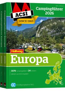 ACSI Campingf&uuml;hrer Europa 2026 mit CampingCard Erm&auml;&szlig;igungskarte Sprache Deutsch - Campingf&uuml;hrer