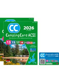 ACSI Campingf&uuml;hrer 2026 mit CampingCard Erm&auml;&szlig;igungskarte (Deutsch) - Campingf&uuml;hrer