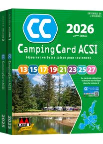 ACSI Campingf&uuml;hrer 2026 mit CampingCard Erm&auml;&szlig;igungskarte franz&ouml;sisch - Campingf&uuml;hrer