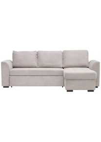 Xora Ecksofa , Hellgrau , Kunststoff , F&uuml;llung: Kaltschaum , seitenverkehrt montierbar, L-Form , 243x155 cm , Stoffauswahl, Hocker erh&auml;ltlich, R&uuml;cken echt , Wohnzimmer, Sofas & Couches, Wohnlandschaften, Ecksofas