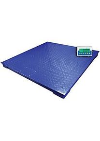 W&auml;gebr&uuml;cke Adam PT-112, W&auml;gebereich 200 g-1000 kg, mit AE403 Display, B 1200 x T 1200 x H 100 mm, Stahl, blau