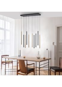 Paul Neuhaus FLUTE Pendelleuchte LED Schwarz, 10-flammig