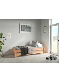 Mid.you Stapelbett , Kernbuche , Holz , Kernbuche , massiv , einzeln stellbar , 90x200 cm , Baby- und Kinderm&ouml;bel, Kinderzimmer & Jugendzimmer, Kinderbetten