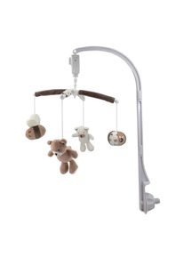 Patinio Mobile , Braun, Creme, Beige , Kunststoff, Textil , F&uuml;llung: Polyester , EN 71 , Ger&auml;uscheffekte, Gute-Nacht-Musik , Schlafen, Babyeinschlafhilfe, Babymobile