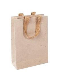 Sigel Geschenkt&uuml;te Natural Red Coco, Gr&ouml;sse S, mit Bodeneinlage und breiten Jutegriffen, L 80 x B 190 x H 280 mm, Jutefaserpapier, beige, 5 St&uuml;ck
