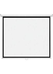 MAGNETOPLAN manuelle Rollo-Leinwand 2400x1350 mm, 16:9, Geh&auml;use weiss RAL 9003, Wand-/Deckenmontage