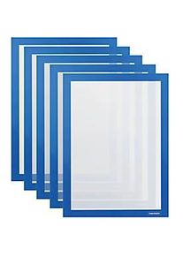 MAGNETOPLAN Magnetrahmen magnetofix, A4 Hoch-/Querformat, PVC, blau, 5 St&uuml;ck