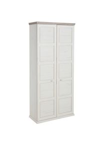 Hom&acute;in Hom`in Schuhschrank , Grau, Weiss , Holzwerkstoff , 11 F&auml;cher , 90.2x196.7x38.5 cm , Typenauswahl, Beim&ouml;bel erh&auml;ltlich , Garderobe, Schuhaufbewahrung, Schuhschr&auml;nke