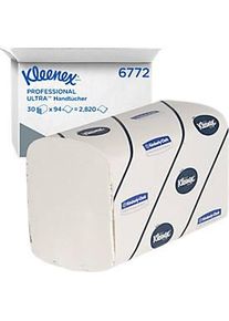 Kleenex&reg; Handt&uuml;cher Ultra 6772, 2-lagig, Interfold-Faltung, 30 P&auml;ckchen &aacute; 94 T&uuml;cher, weiss