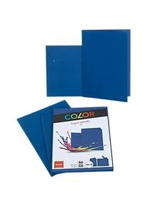 Doppelkarten ELCO Color, blanko, A6, 200 g/m&sup2;, inkl. passenden Umschl&auml;gen C6, 90 g/m&sup2;, Set mit jeweils 10 St&uuml;ck, blau