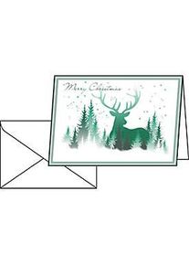 Sigel Weihnachts-Karten Christmas Forest 25x25St.