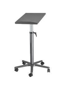 Beamertisch Maulpro, bis zu 30 kg, stufenlos h&ouml;henverstellbar, 10&deg; neigbar, 5 Bremsrollen, Platte B 350 x T 500 mm, anthrazit