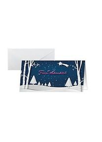 Sigel Weihnachtsmotiv-Karte "Pop-up winter landscape", DIN lang (2/3 A4), 250g/m&sup2;, 25 St&uuml;ck, Weisskarton, Inkjet- & Laserdrucker