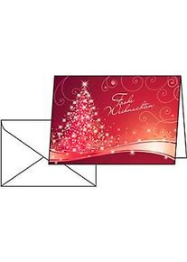 Sigel Weihnachtskarten Christmas Swing, Glanzkarton, inklusive Umschlag, 25 St&uuml;ck