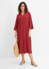 Kaftan-Kleid aus flie&szlig;ender Viskose in rot, Gr&ouml;sse 48, bonprix