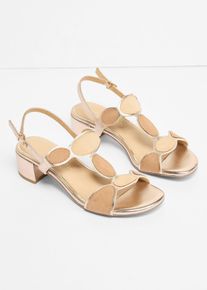 bonprix Marco Tozzi Sandaletten mit Blockabsatz in beige, Gr&ouml;sse 41, Marco Tozzi