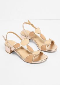 bonprix Marco Tozzi Sandaletten mit Blockabsatz in beige, Gr&ouml;sse 36, Marco Tozzi