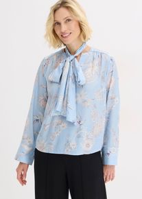 Tunika aus feinem Satin in blau, Gr&ouml;sse 52, bonprix
