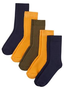 Thermo Kinder Socken mit Bio-Baumwolle (5er Pack) in gr&uuml;n, Gr&ouml;sse 23-26, aus &uuml;ber 80% Baumwolle, bonprix