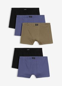 Boxershorts eng mit Baumwolle (5er Pack) in schwarz, Gr&ouml;sse 14 (6XL), 95% Baumwolle, bonprix