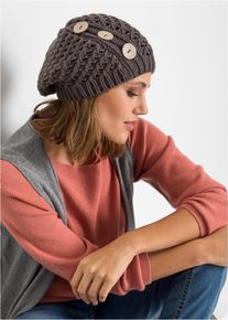 Bonnet en gris, Taille Onesize, Couleur/Motif: gris fonc&eacute;, bonprix