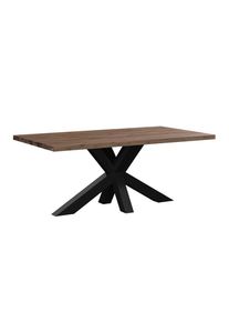 Ambia Garden Gartentisch , Akaziefarben , Holz, Metall , Akazie , vollmassiv , 180x76x100 cm , FSC 100% , Gartenm&ouml;bel, Gartentisch, Gartentische