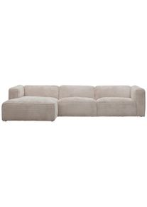 Livetastic Ecksofa , Creme , Kunststoff , Ottomane links, Eckteil, L-Form , 332x163 cm , Stoffauswahl, Armteil links, Armteil rechts, seitenverkehrt erh&auml;ltlich, R&uuml;cken echt , Wohnzimmer, Sofas & Couches, Wohnlandschaften, Ecksofas